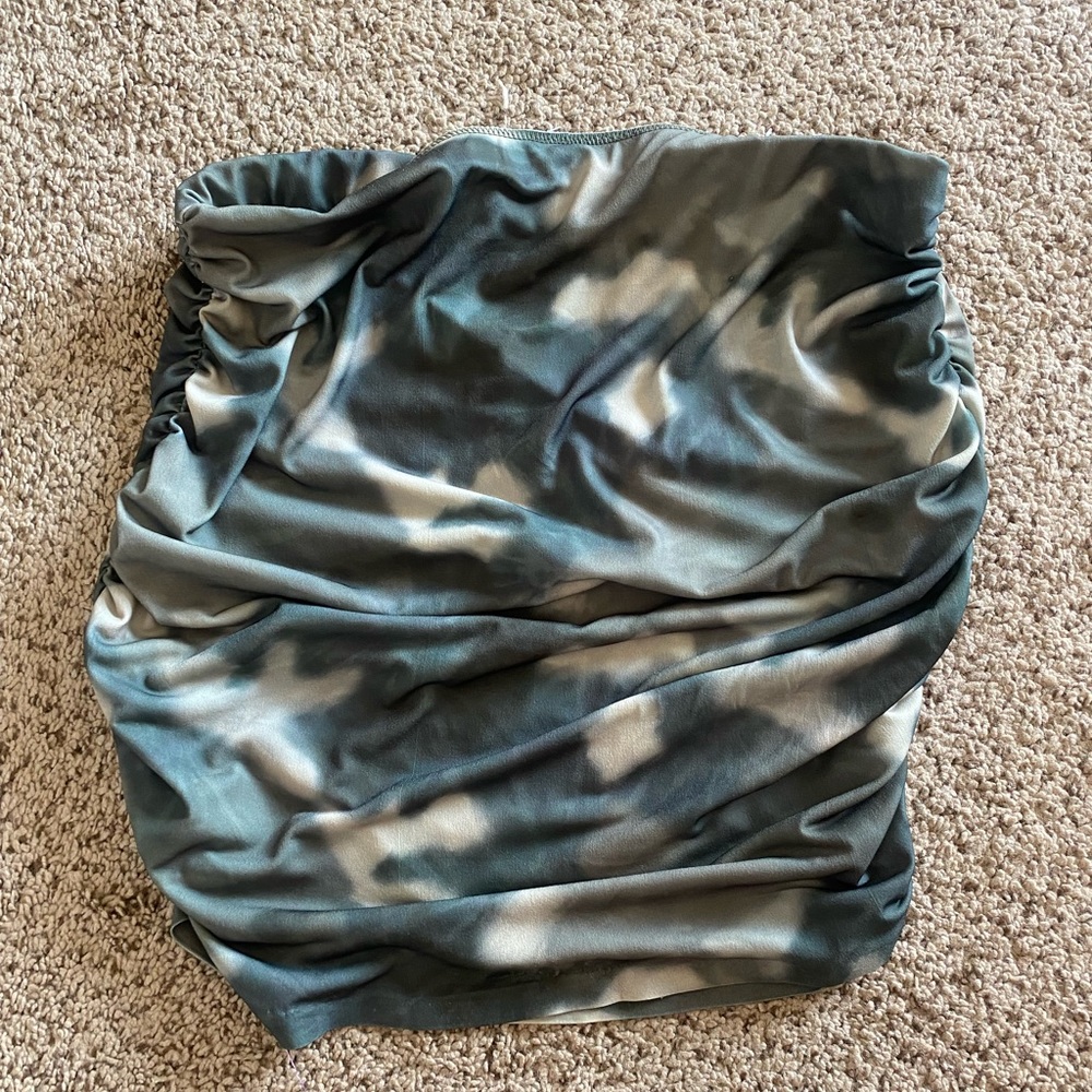 pull&bead ruched skirt